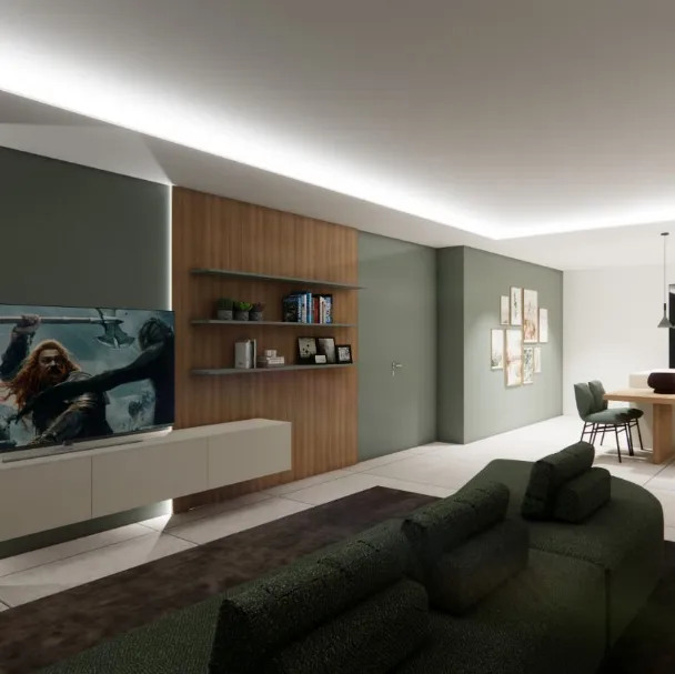 Realizzazione Living & Cucina Integrata: Design Sartoriale a Ragusa