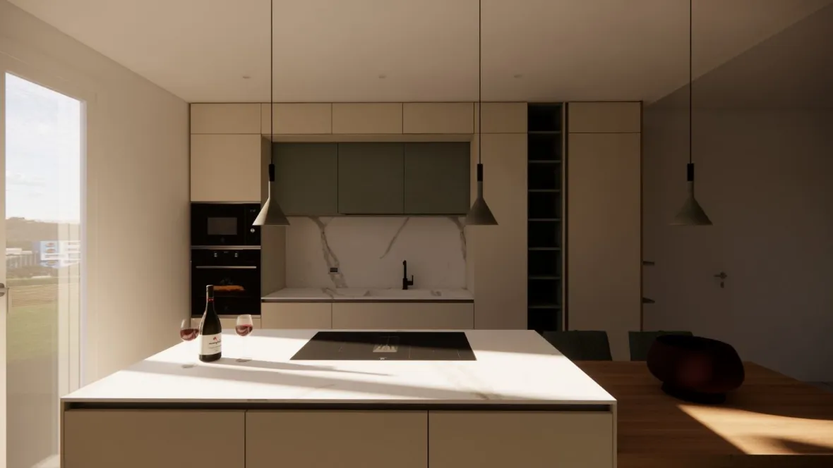 Realizzazione Living & Cucina Integrata: Design Sartoriale a Ragusa