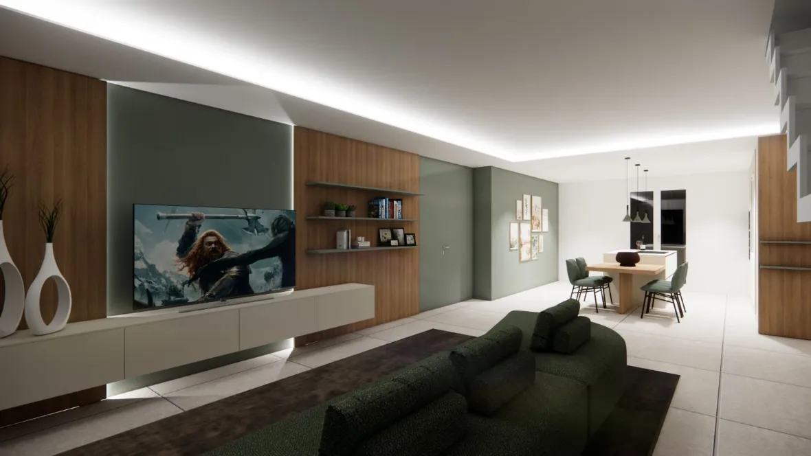 Realizzazione Living & Cucina Integrata: Design Sartoriale a Ragusa