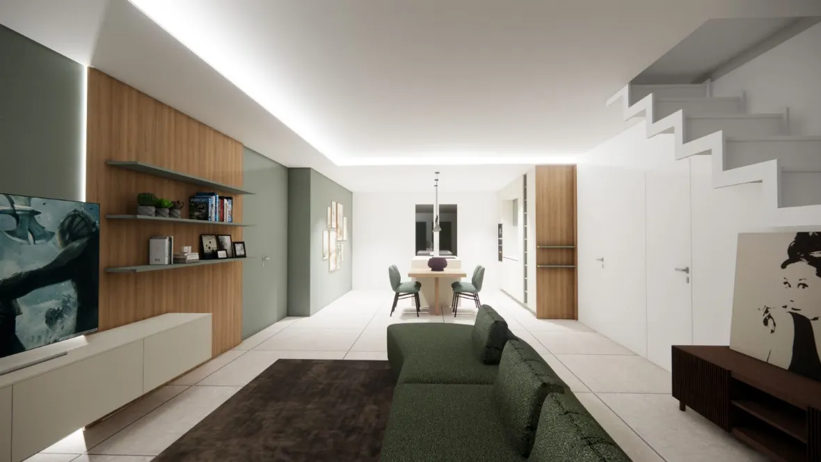 Realizzazione Living & Cucina Integrata: Design Sartoriale a Ragusa