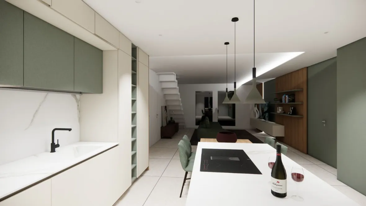 Realizzazione Living & Cucina Integrata: Design Sartoriale a Ragusa