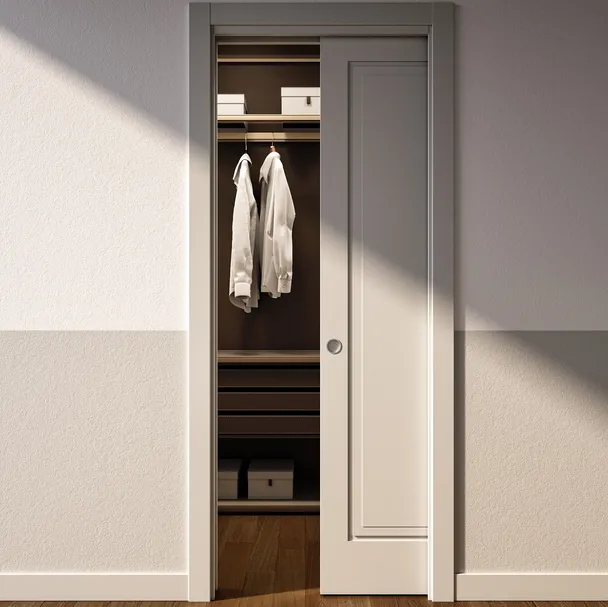 Porta a scomparsa per interni And in laccato opaco di Albed