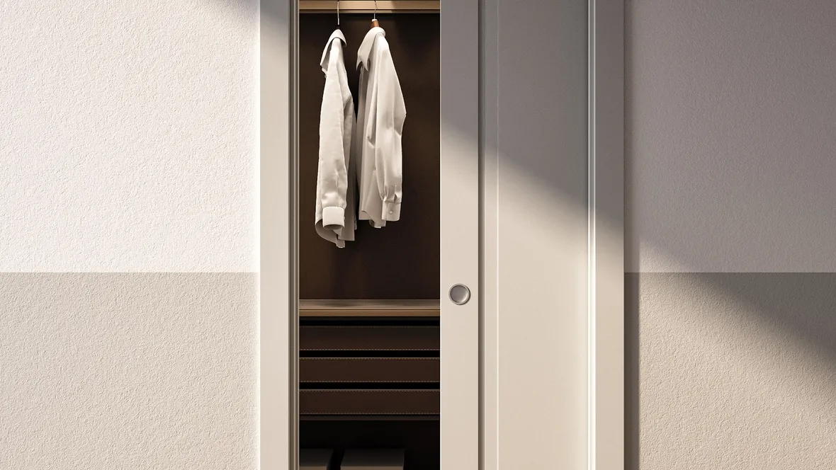 Porta a scomparsa per interni And in laccato opaco di Albed