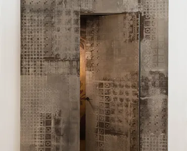 Porta battente di design per interni Boisè in legno di Albed