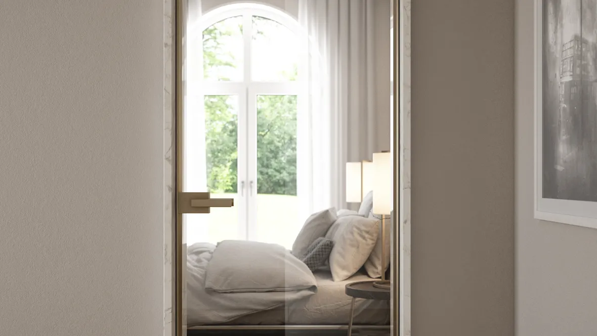 Porta battente per interni Entre-Deux-Battente di Albed