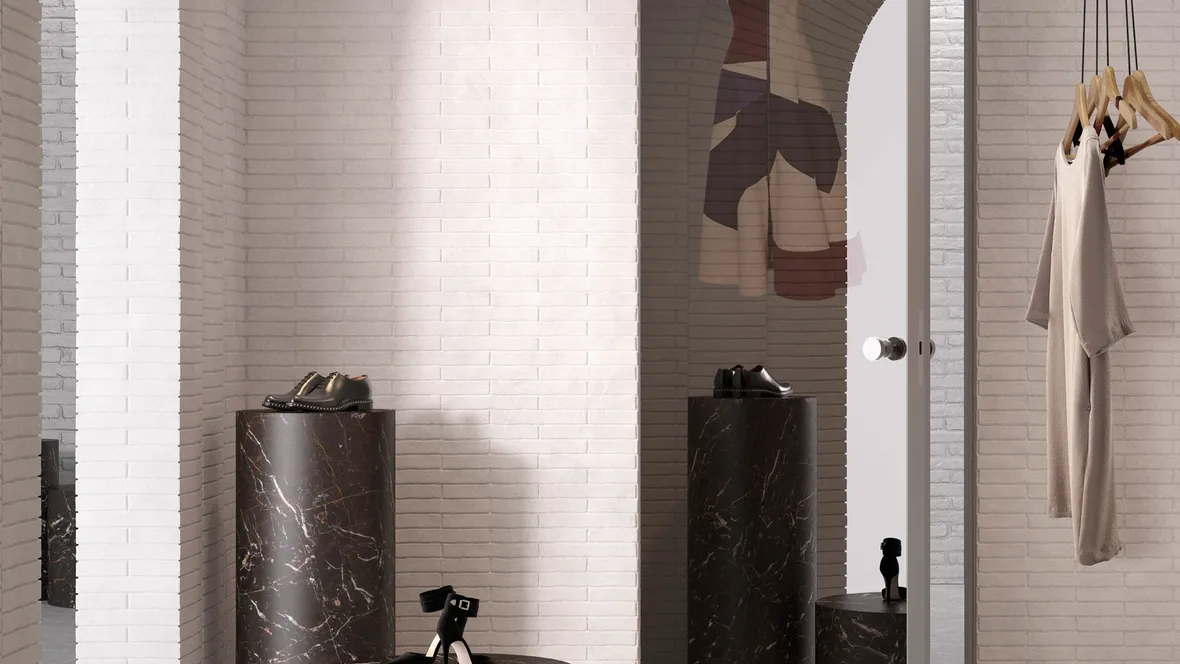 Porta per interni filo muro battente Integra Mirror di Albed