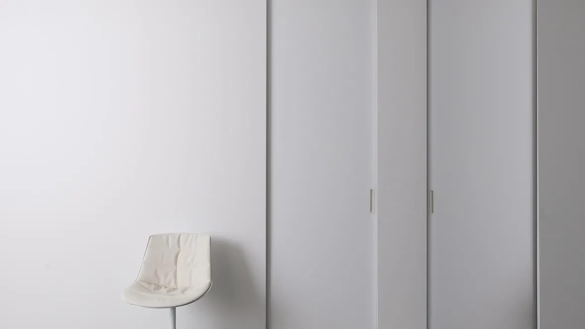 Porta per interni scorrevole Quadra in laccato Bianco di Albed