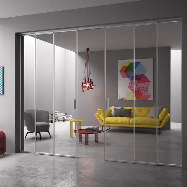 Porta per interni scorrevole Ri-Trait di Albed