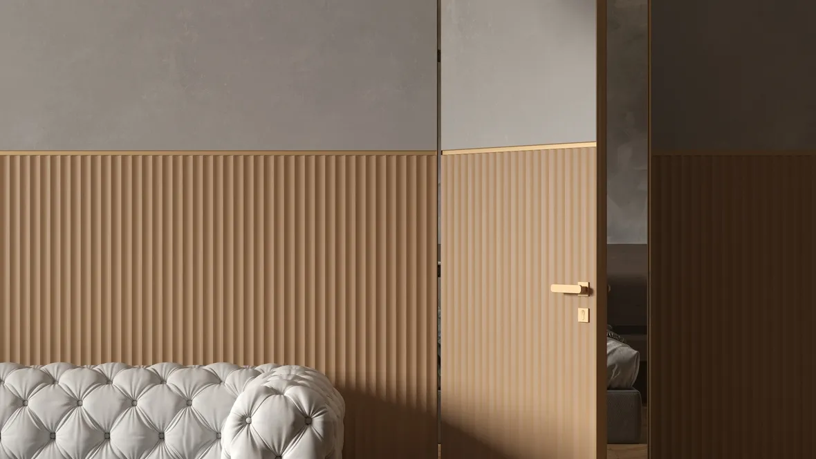 Porta battente a filo muro per interni Suit di Albed