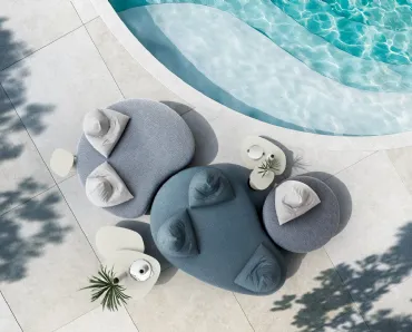 Divano di design in tessuto Papilo di Ditre Italia