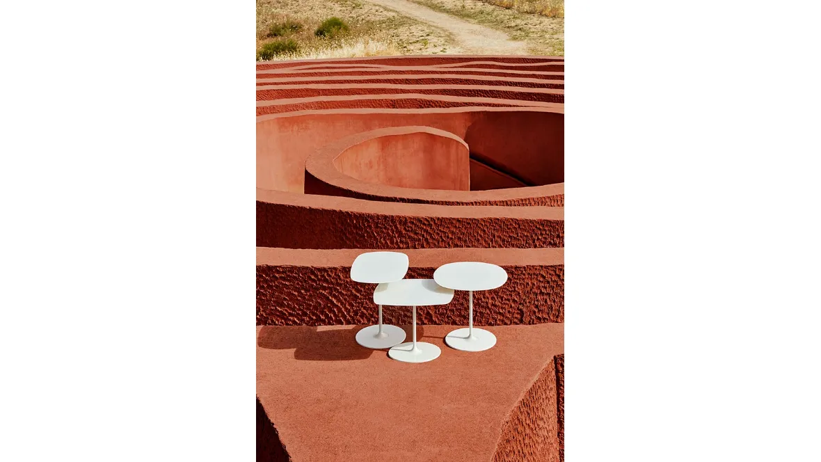 Tavolini Thierry in vetro e metallo di Kartell