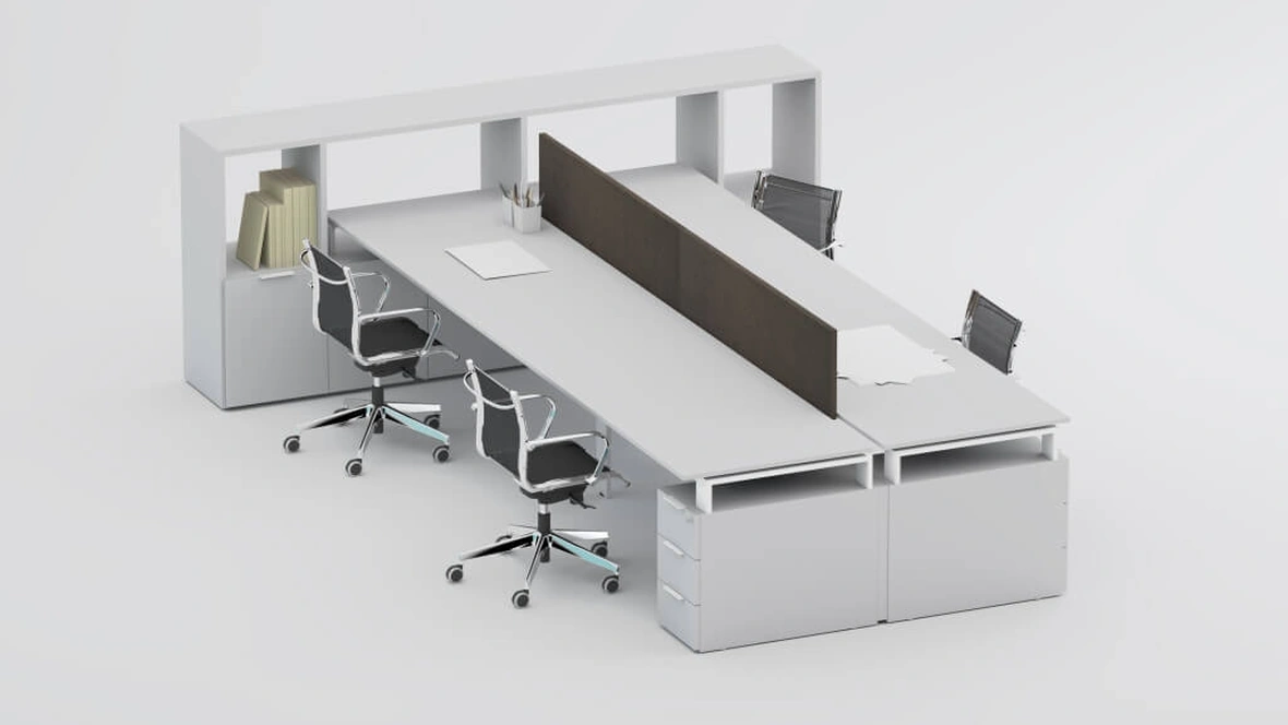 Scrivania operativa SM2570 di Zalf