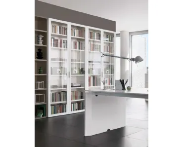 Libreria da Ufficio con ante in vetro Z575 di Zalf