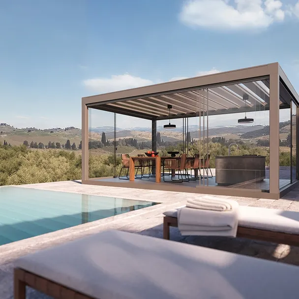 Pergola bioclimatica Carrera di Pratic