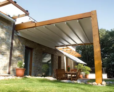 Pergola con copertura Tecnic ad impacchettamento di Pratic